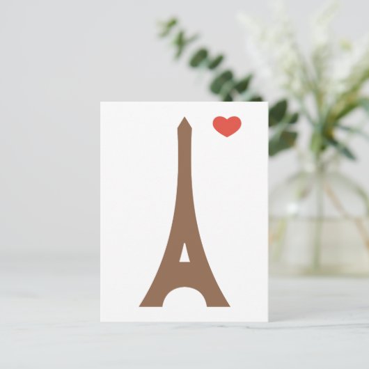 Carte Postale Eiffel amoureux... (Debout devant)