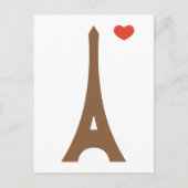Carte Postale Eiffel amoureux... (Devant)