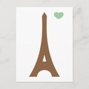 Carte Postale Eiffel amoureux...