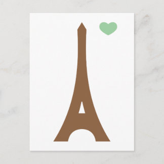 Carte Postale Eiffel amoureux...
