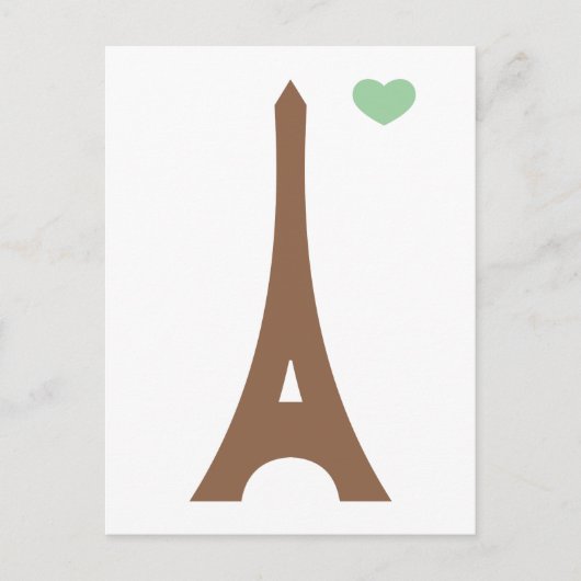 Carte Postale Eiffel amoureux... (Devant)