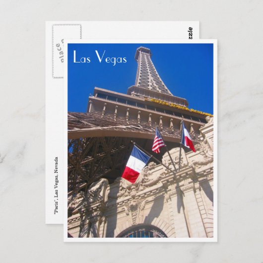 Carte Postale eiffel las vegas (Devant / Derrière)