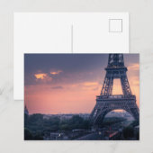 Carte Postale Eiffel Tower at Dusk (Devant / Derrière)