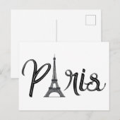 Carte Postale EIFFEL TOWER PARIS Small (Devant / Derrière)