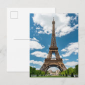 Carte Postale Eiffel Tower View from Champ de Mars Public Park (Devant / Derrière)