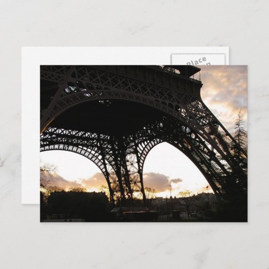 Carte postale Eiffelturm (Devant / Derrière)