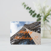 Carte Postale Eiffelturm à Paris Geburtstagskarte (Debout devant)