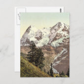 Carte Postale Eiger et Monch, Oberland bernois, Suisse vin (Devant / Derrière)