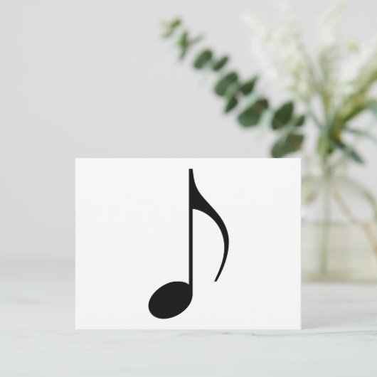 Carte Postale eighth note (Debout devant)