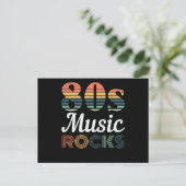 Carte Postale Eighties Music Rocks Cool 80s Retro (Debout devant)