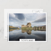 Carte Postale Eilean Donan Castle avec réflexion en Ecosse (Devant / Derrière)