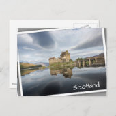 Carte Postale Eilean Donan Castle avec réflexion en Ecosse (Devant / Derrière)