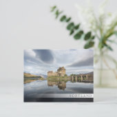 Carte Postale Eilean Donan Castle avec réflexion en Ecosse (Debout devant)
