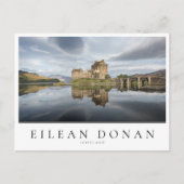 Carte Postale Eilean Donan Castle avec réflexion en Ecosse (Devant)