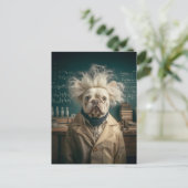 Carte Postale Einstein Pup in Lab Coat (Debout devant)