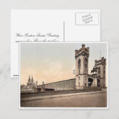 Carte Postale Eisenbahn Bridge, Cologne, Rhin, Allemagne clas (Devant / Derrière)