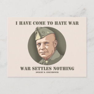 Carte Postale Eisenhower -Guerre
