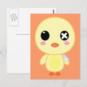 Carte Postale Ejiki le poussin (Devant / Derrière)