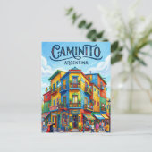 Carte Postale El Caminito Argentine (Debout devant)