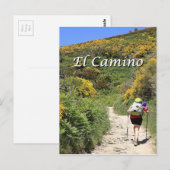 Carte Postale El Camino de Santiago de Compostela, Espagne, sent (Devant / Derrière)