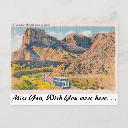 Carte Postale El Capitan, (Devant)