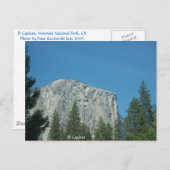 Carte Postale El Capitan (Devant / Derrière)