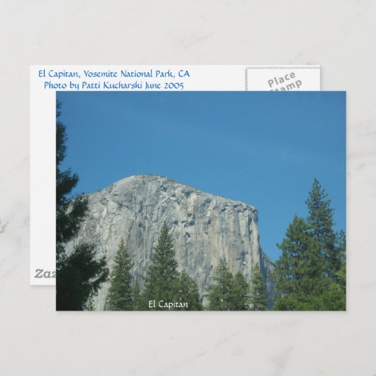 Carte Postale El Capitan (Devant / Derrière)