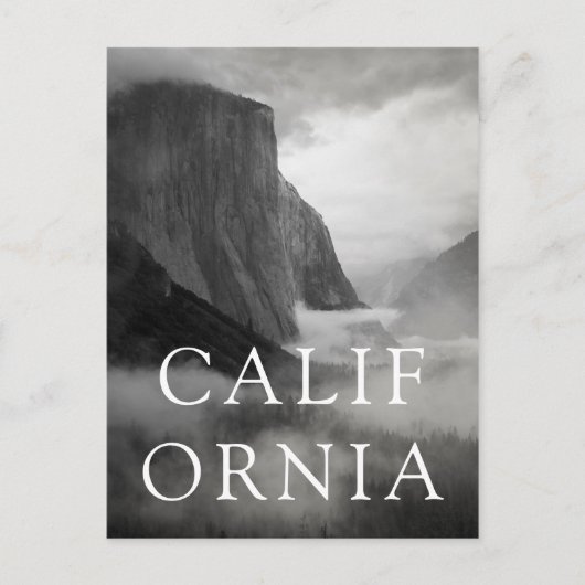 Carte Postale El Capitan avec un brumeux (Devant)