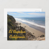 Carte Postale El Capitan Beach, Californie (Devant / Derrière)