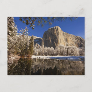 Carte Postale El Capitan réfléchit dans la rivière Merced à