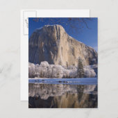 Carte Postale El Capitan se réfléchit dans la rivière Merced en  (Devant / Derrière)