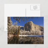 Carte Postale El Capitan se reflète dans la rivière Merced à (Devant / Derrière)