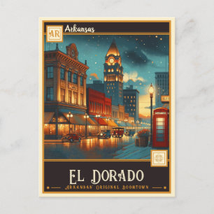 Carte Postale El Dorado, Arkansas Vintage