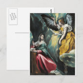 Carte Postale El Greco - Annonciation (Devant / Derrière)