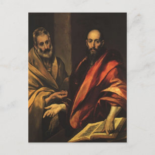 Carte Postale El Greco - Apôtres Pierre et Paul