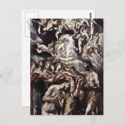 Carte Postale El Greco - Baptême du Christ (Devant / Derrière)