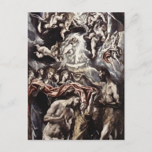 Carte Postale El Greco - Baptême du Christ (Devant)