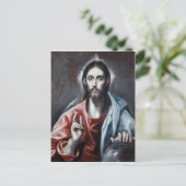 Carte Postale El Greco Christ bénir le sauveur du monde (Debout devant)