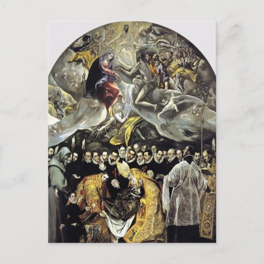 Carte Postale El Greco - Enterrement du comte d'Orgaz (Devant)