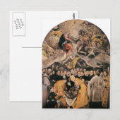 Carte Postale El Greco - L'Intervention du Comte d'Orgaz (Devant / Derrière)
