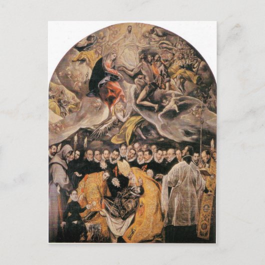Carte Postale El Greco - L'Intervention du Comte d'Orgaz (Devant)