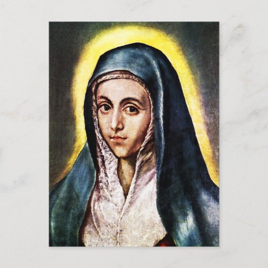 Carte postale El Greco Virgin Mary (Devant)