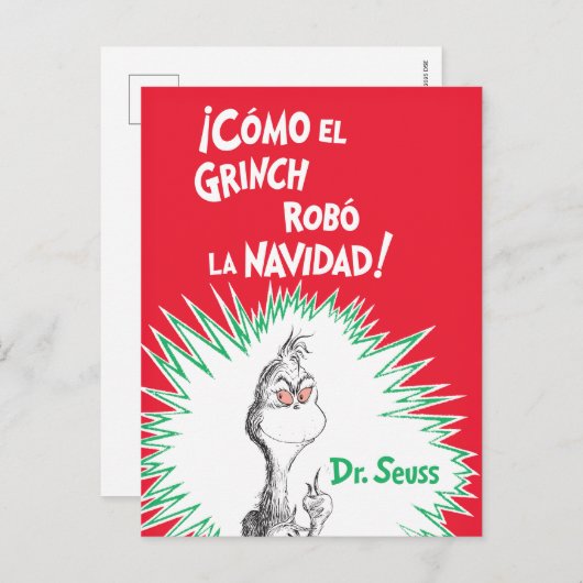 Carte Postale El Grinch Robó La Navidad (Devant / Derrière)