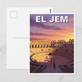 Carte Postale El Jem Amphithéâtre Tunisie Voyage (Devant / Derrière)