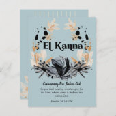 Carte Postale El Kanna | Noms de Dieu Écriture Dévotionnelle (Devant / Derrière)