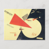 Carte Postale El Lissitzky - Battez les Blancs avec le coin roug (Devant)