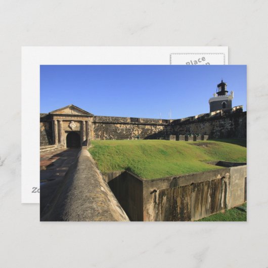 Carte Postale El Morro, Château San Felipe, Drawbridge, face (Devant / Derrière)