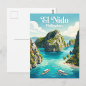 Carte Postale El Nido Philippines (Devant / Derrière)