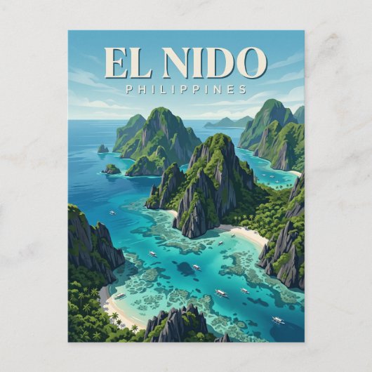 Carte Postale El Nido Philippines (Devant)