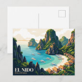 Carte Postale El Nido Philippines (Devant / Derrière)